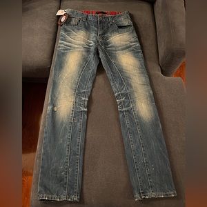 SEVEN JOY high contrast wash jeans